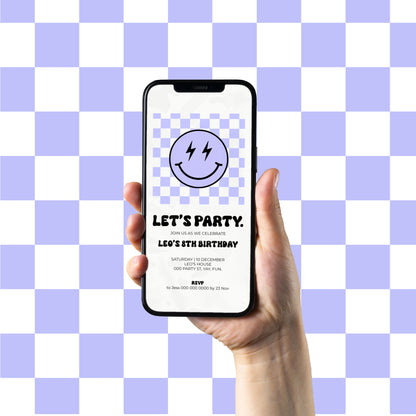 Smiley Let's Party (Lilac)
